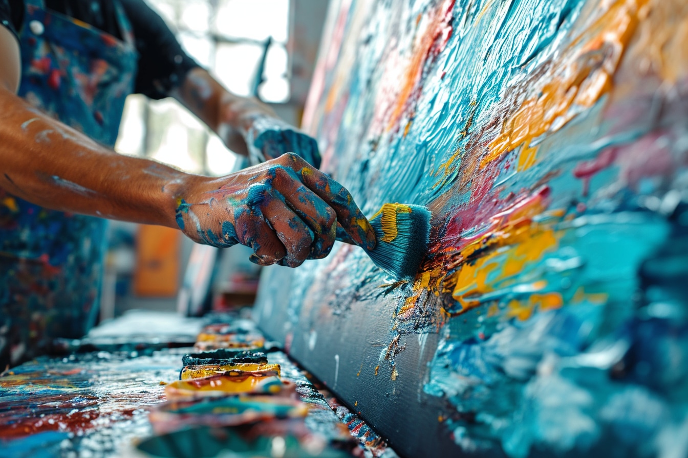 Ateliers et cours de peinture à l’éponge