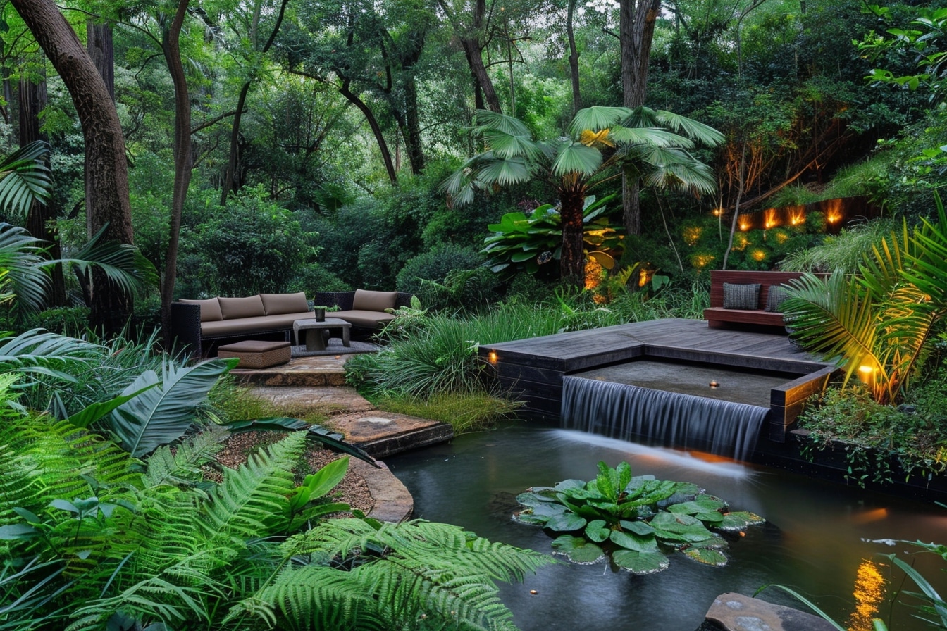 Créer une ambiance relaxante avec un coin d’eau dans votre espace extérieur. Créer une ambiance relaxante avec un coin d’eau dans votre espace extérieur.